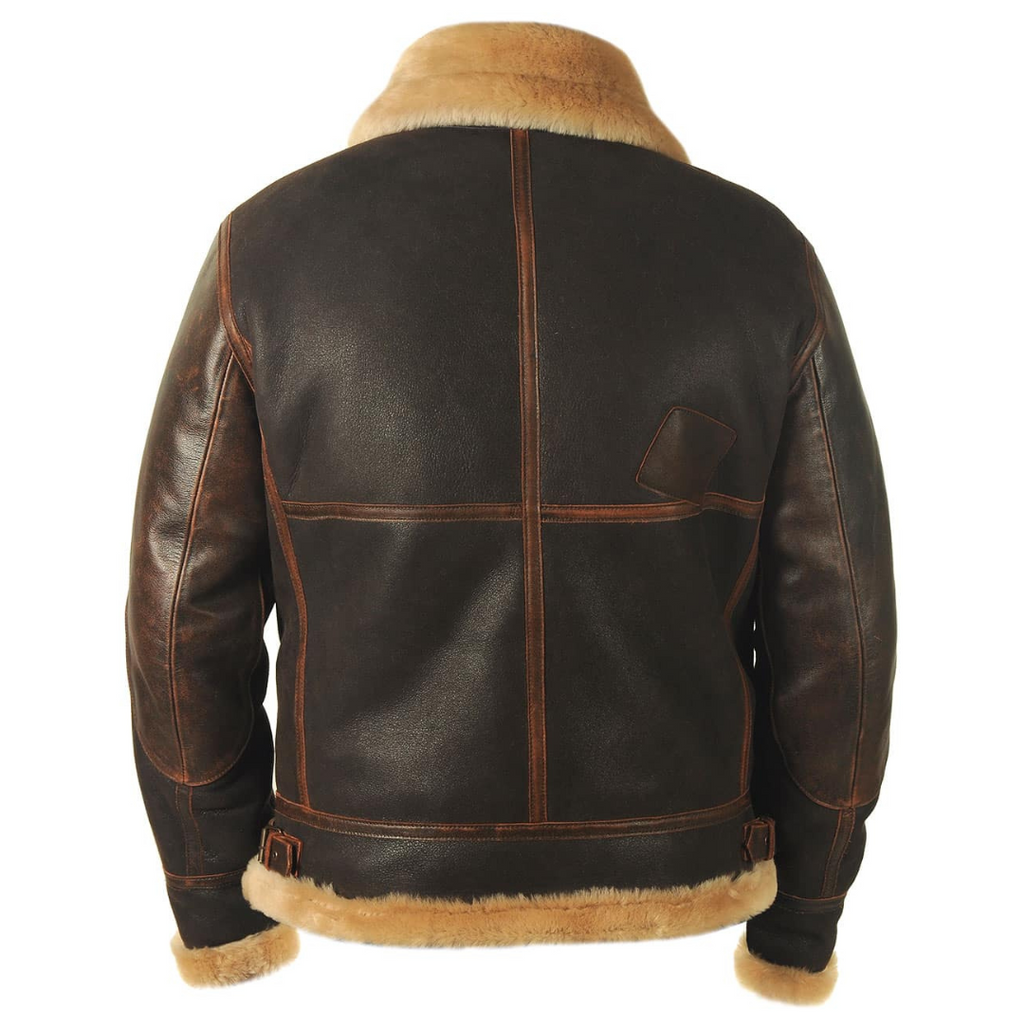 Jaqueta de Couro Brampton Aviator
